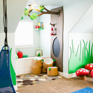 Kids' room - contemporary gender-neutral kids' room idea in Salt Lake City