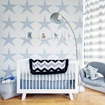 White & Grey Boy's Nursery