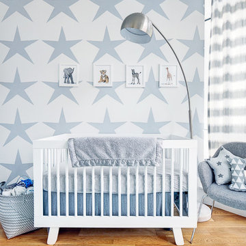 White & Grey Boy's Nursery