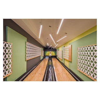 Windsor - private bowling lanes amenity - Midcentury - Kids - Miami - by Fusion  Bowling | Houzz