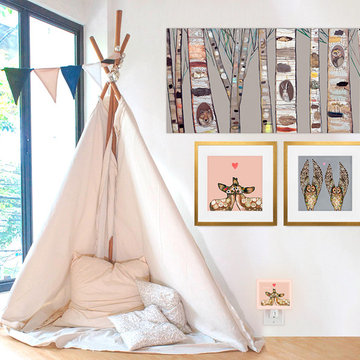 Woodsy Elegant Little Girls Playroom