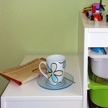Ein Kinderzimmer für die ganze Familie - auch die Kaffeetasse hat hier ihren sic