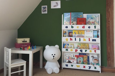 Kinder-Bücherregal Weiß mit Alphabet