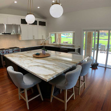 161 – Laguna Niguel - Transitional design-build two color kitchen remodel