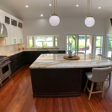 161 – Laguna Niguel - Transitional design-build two color kitchen remodel