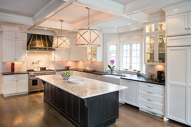 Inspiration for a transitional kitchen remodel in New York