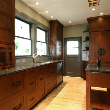 1907 SE Portland Japanese Tansu Style Kitchen Remodel