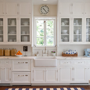 White Beadboard Kitchen Cabinets | Houzz