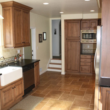 1920's Spanish Revival home with travertine floors and soap stone countertops