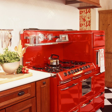 1947 O'Keefe & Merritt Town and Country stove required a custom exhaust hood