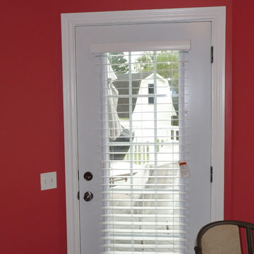2 1/2" faux wood blinds throughout Hillsborough, NB home