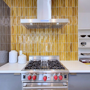 3 Palms - Kitchen Featuring Heath Tile