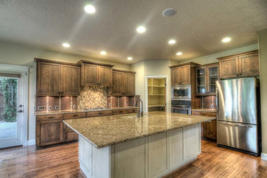 This is an example of a contemporary kitchen in Boise.