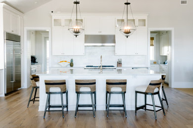 Inspiration for a nautical kitchen in Charleston.