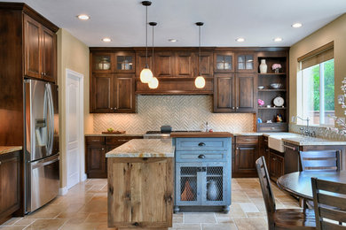 This is an example of a traditional kitchen in San Diego.