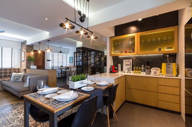 Contemporary Kitchen by Fineline Design Pte Ltd