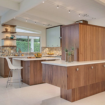 60's Inspired Kitchen - Designed by Benjamin Sullivan of KBC of Palm Springs, LL