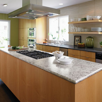 6366 Paloma Dark Gray and 6697 Argento Romano Formica® Laminate