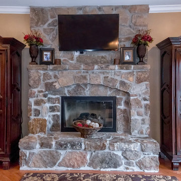 8,000 square foot home hearth room fireplace