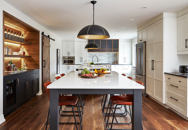 Transitional Kitchen by Square Footage Inc.