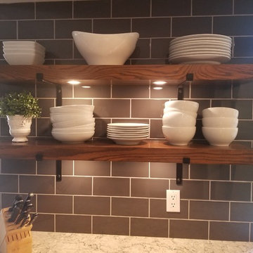 A Colorado-style big-space IKEA Kitchen SHELVES