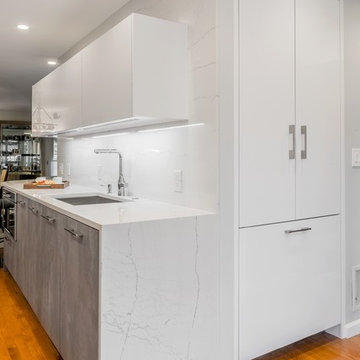 A concrete application to a Waltham kitchen renovation