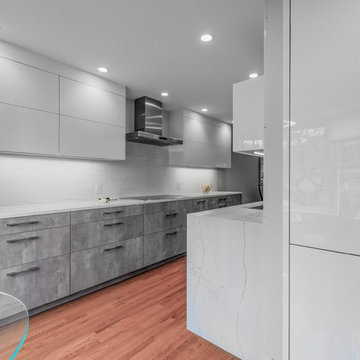 A concrete application to a Waltham kitchen renovation
