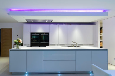 Example of a trendy kitchen design in Surrey