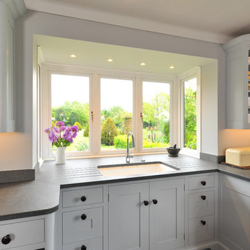 A Contemporary Painted Kitchen Near Chichester