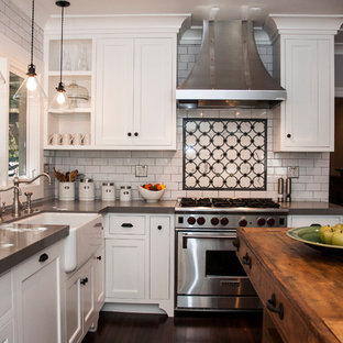 A Kitchen in a Historic Home in Hancock Park, Los Angeles, CA