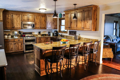 Kitchen - rustic kitchen idea in Other