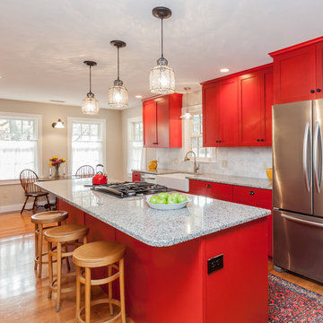 A Red Kitchen