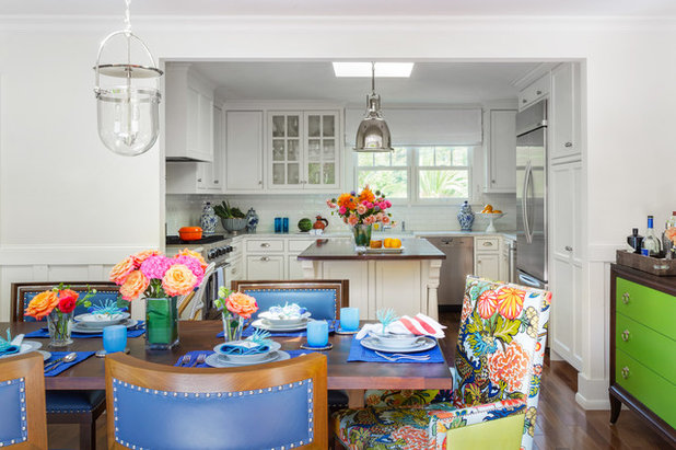 Transitional Kitchen by Ann Lowengart Interiors
