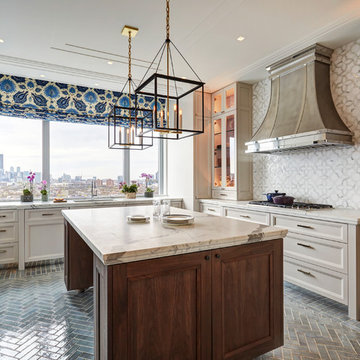 A Stunning New Kitchen with a Gorgeous Chicago View