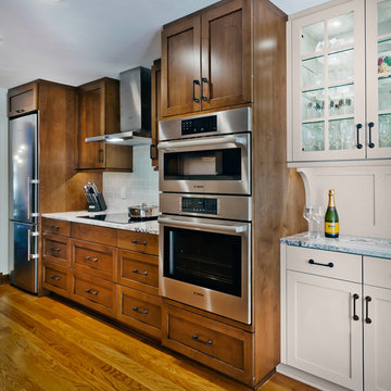 A traditional galley townhome