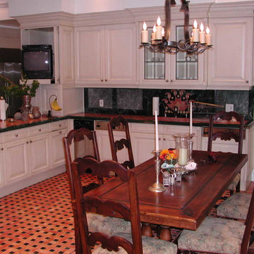 A view of the kitchen