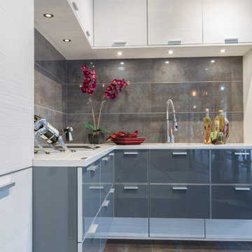 Acrylic - European Laminate Modern Kitchen