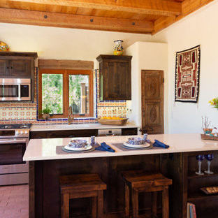 75 Beautiful Kitchen With Dark Wood Cabinets Pictures Ideas July 2021 Houzz