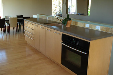 Design ideas for a contemporary kitchen in Santa Barbara.