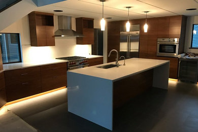Afromosia Kitchen Remodel
