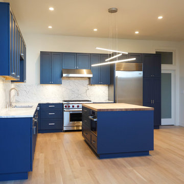 Akansas Blue Contemporary Kitchen