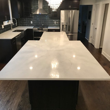 Alabaster White Quartz Kitchen Countertops