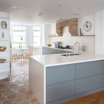 Kitchen with Complementing Textures