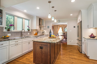 Example of a large transitional kitchen design in DC Metro