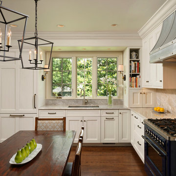 Alexandria, Virginia Transitional Kitchen Design with Intriguing Zinc Accents