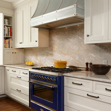 Alexandria, Virginia Transitional Kitchen Design with Intriguing Zinc Accents