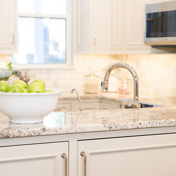 All White Cottage Style Kitchen