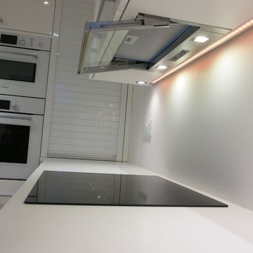 All white minimal kitchen