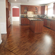 Refinished maple floors