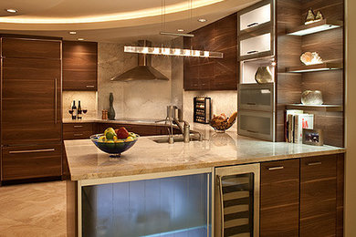 Example of a trendy kitchen design in Atlanta